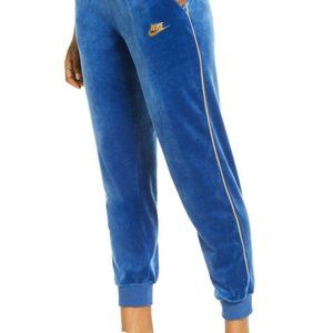 Nike Pants XL Blue Velour Joggers Athleisure